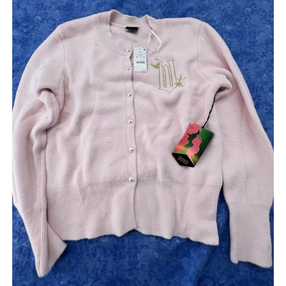 NEW Wicked Paul Tazewell Sweater Womens Size XL Top Pink Glinda Super Soft